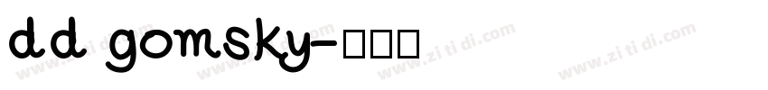 dd gomsky字体转换